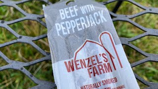 Wenzel’s Farm Beef with Pepperjack sticks taste test review [upl. by Pepi]