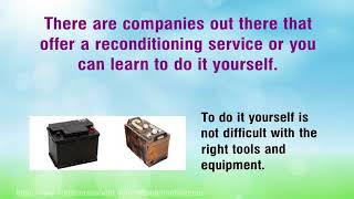 Recondition Car Battery Your Guide to Battery Recondition [upl. by Anauj782]