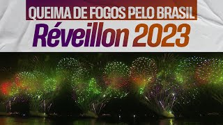 RÉVEILLON 2023 Queima de fogos em Copacabana e pelo Brasil  TV Globo [upl. by Adnilemreh]