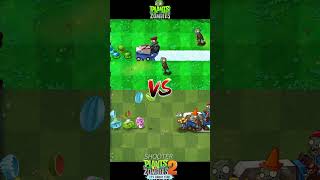 Pvz 2 Vs Pvz  Winter Melon Melon Pult Hypno Shroom Vs Zomboni zombie Team shorts [upl. by Eldin]