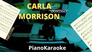 Carla Morrison  Contigo Partitura  PianoKaraoke [upl. by Gautea]