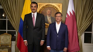 Visita Oficial del Emir de Qatar  Firma de Convenios [upl. by Calvert]