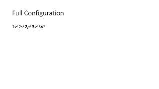 Full and Abbreviated Electron Configuration of Sulfur S [upl. by Onilatac766]