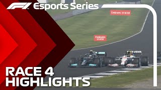 2021 F1 Esports Pro Championship Race 4 Highlights [upl. by Mich]