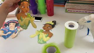 Princess and the frog Diy centerpieces tiana centros de mesa [upl. by Frederiksen]