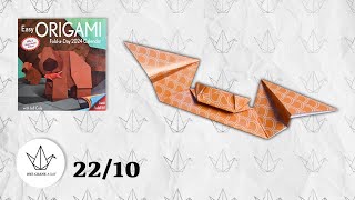 2210  Live Bat  Easy ORIGAMI Calendar 2024 [upl. by Iglesias]