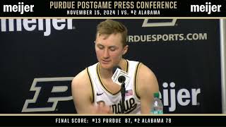 BoilerBall Postgame Press Conference  vs 2 Alabama [upl. by Suzann]