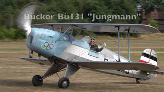 Bücker Bü131 Jungmann Aerobatics [upl. by Cull231]