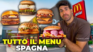 MANGIO TUTTO IL MENÙ DEL MCDONALDS IN SPAGNA [upl. by Nam]