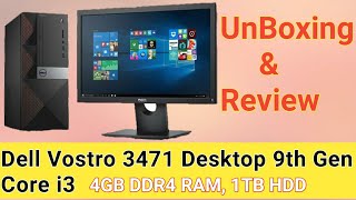 Dell vostro 3471 Desktop Unboxing Dell Vostro desktop Corei3 9th Generation [upl. by Targett]