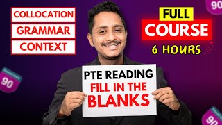 6 Hours Full Course  PTE Reading FIB  Collocation Grammar Context  Skills PTE Academic [upl. by Frodeen]