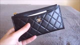 Chanel Wallet Long Card Holder  Review [upl. by Urdna]