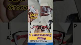 how tomark bifocal lens for fitting V groove chasma trending eyeglasses youtubeshorts shortvide [upl. by Fortunio704]