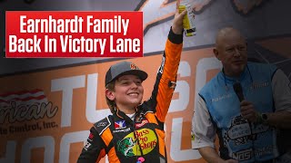 Dale Earnhardts Grandson Wins A Huge Dirt Race  Highlights amp Interview [upl. by Azil]