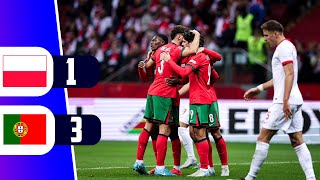 PORTUGAL VENCE 3  1 A POLONIA POR LA UEFA NATIONS LEAGUE  REY DEPORTIVO [upl. by Nitsej369]