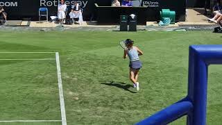 Emma Raducanu falls over at Eastbourne ahead of Wimbledon [upl. by Francklyn455]