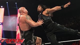 Roman Reigns vs Big Show Raw January 5 2015 [upl. by Cindelyn]