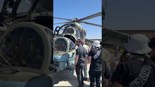 Cockpit of Mi24 Hind Gunship at the Yuma Air Show  Marine Corps militaryaviation [upl. by Naud427]