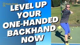 OneHanded Tennis Backhand Tips That Will Change Your Game Forever [upl. by Ghassan443]