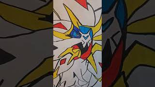 Solgaleo Pokémon drawing is also here enjoy [upl. by Tereb976]