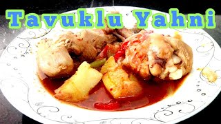 TAVUKLU YAHNİ TARİFİ –TAVUK YAHNİ NASIL YAPILIR [upl. by Carlota]