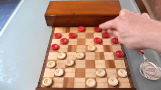 Brilliant draughts combination [upl. by Elman]