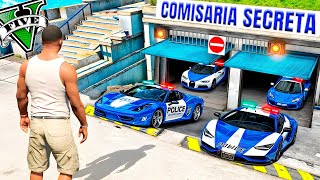 Me INFILTRÉ en el GARAJE MILLONARIO SECRETO de la POLICIA en GTA 5 [upl. by Uyekawa892]