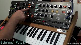 Behringer Poly D  playing with the Poly full length [upl. by Telracs637]