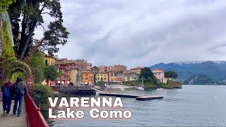 Walking around Ancient Port of Varenna  Varenna Walk of Lovers  Lake Como Italy [upl. by Llenrep]