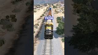 Ramp Buggy vs Unlocked Train on GTA 5 [upl. by Eseneg]