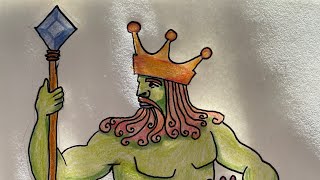 King Triton Drawing Secrets Revealed step by step [upl. by Kries]