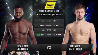 Reinier De Ridder vs Leandro Ataides  Full Fight Replay [upl. by Nadean]