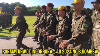 Formatura de Incorporação 2024 no Batalhão de Dobragem Manutenção de Paraquedas Dompsa Parte 2 🦅 [upl. by Asoral]