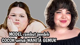 Model rambut pendek cocok untuk wanita gemuk [upl. by Emirac528]