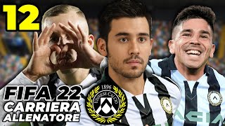 Un NUOVO FENOMENO per la DIFESA ESORDIO in CHAMPIONS  FIFA 22 Carriera Udinese [upl. by Elwee]