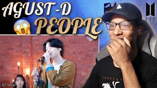 BEAUTIFUL Suga 슈가  People 사람  IU’s Palette 아이유의 팔레트  RAPPER FIRST TIME REACTION [upl. by Orfurd]