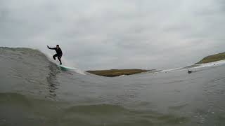 surfing GOWER llangennith feb 2018 jonny purton jem how [upl. by Leontine]