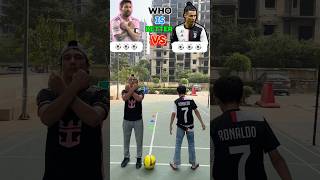 Messi vs Ronaldo mini goal 🥅 challenge 😍🤝trending football shorts viralshort 🐐😎 [upl. by Kristoforo]