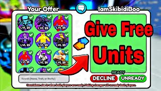 I GIVE FREE NEW COSMIC UNITS for Players in Skibidi Tower Defense New Update Galactic Tri Titan [upl. by Alket]