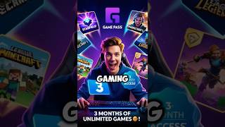 3 Months of Unlimited PC Gaming Free Game Pass shorts shortsfeed ytshorts gameplay gamepass [upl. by Kati]