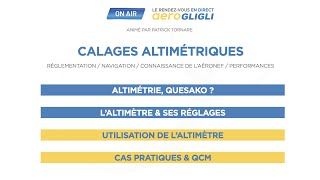 Rdv quotON AIRquot Les calages altimétriques [upl. by Antrim120]