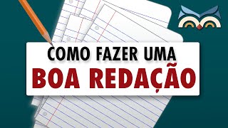 5 passos simples para fazer uma BOA REDAÇÃO ajudam mesmo [upl. by Brig]