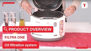 Filtra one a fryer with oil filtration system  Tefal [upl. by Frechette]