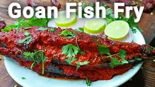 Stuffed Mackerel  Goan Fish Fry  Authentic Recheado Bangda Recipe  Goan Mackerel Fry [upl. by Ahsratal]