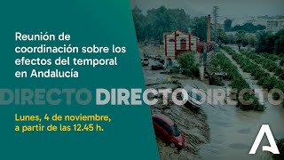 🔴 DIRECTO  Reunión de coordinación sobre los efectos del temporal en Andalucía [upl. by Stillas]