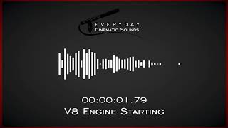 V8 Engine Starting  HQ Sound Effects [upl. by Hugh644]