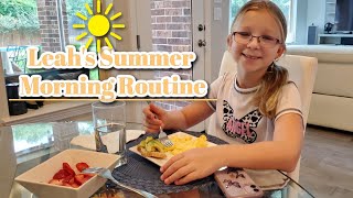 Leahs Summer Morning Routine Officially Leah [upl. by Cullin]