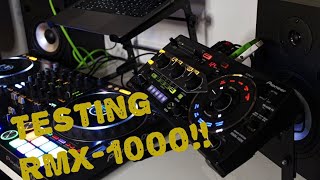 Pioneer DDJ1000srt amp RMX1000 Techno Music My first mixed track [upl. by Ehsrop]