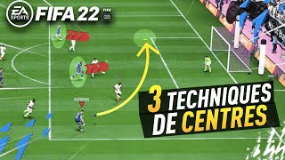 TUTO FIFA 22  3 TECHNIQUES de CENTRES EFFICACES [upl. by Yelsnik593]