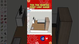 desain kamar kosan desainrumahminimalis sketchup [upl. by Nnyleitak227]